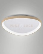 Quirk plafoniera led ottone satinato d.80cm  a led cct 2700k - 3200...
