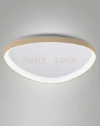 Quirk plafoniera led ottone satinato d.80cm  a led cct 2700k - 3200...