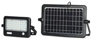 LED Faro solare dimmerabile con sensore LED/10W/3,7V 4000K IP65 + Porta USB