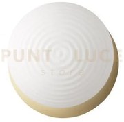 Plafoniera tondo base oro 1 vetro bianco opaco 2 luci attacco e27 d...