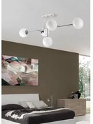 Plafoniera moderno Adeline cromo IP20, 5XE14