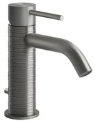 Miscelatore lavabo monocomando con scarico steel brushed trame 54301 gessi