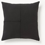 Copricuscino tessuto a mano con cucitura decorativa Terre