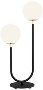 Argon 7072 - Lampada da tavolo FERRONE 2xE14/7W/230V nero/bianco/oro