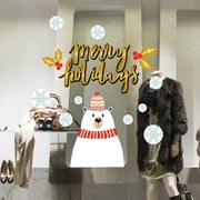 Orso Merry Holidays | Vetrofania