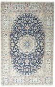 Nain Tappeto 270 x 170 Blu (Iran) Annodato A Mano