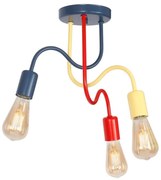 Lampadario fisso per bambini DOW 3xE27/60W/230V