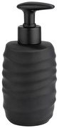 Dispenser per sapone nero opaco in ceramica 400 ml Illana – Wenko