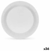 Set di piatti Algon Cartone Monouso Bianco (36 Unità)