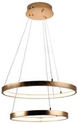 Lampadario LED glamour JOY dorato, luce naturale 2250 lumen, NOVECENTO