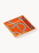 Vassoio decorativo in porcellana e oro Eden