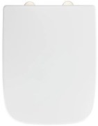 WENKO 24334100-Sedile per WC EXCLUSIVE 46,5x37 cm bianco/argento
