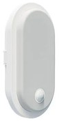 Lampada da parete LED per esterni con sensore OVAL LED/10W/230V IP65, bianco