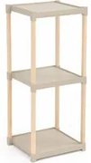 Scaffale 3 ripiani 25x68x26 cm in polipropilene