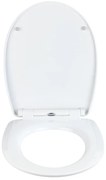 WENKO 23532100-WC Sedile WC resistente portata 300/350 kg, 36,5x45 cm, multicolore/argento