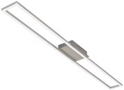 Plafoniera LED Frames argento IP20, 1800 lumen