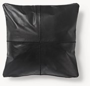 Copricuscino in pelle fatto a mano Raven