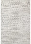 Tappeto Esterno Garden 24 Effetto Sisal - Design Geometrico Crema/Grigio