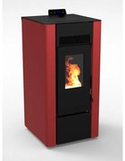 Stufa A Pellet Ad Aria Ventilata 6 KW Efesto Bordeaux C-Line