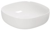 Lavabo D'Appoggio 45 Cm Azzurra Ceramica "Elegance Zip" Bianco Lucido