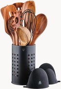 Set di 12 utensili da cucina in legno di acacia Skov