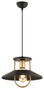Lampadario a sospensione con filo 1xE27/40W/230V nero/oro