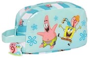 Portamerenda Termico Spongebob Stay positive Azzurro Bianco (21.5 x 12 x 6.5 cm)