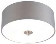 Lampada da soffitto rustica grigia 30 cm - Drum