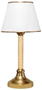 Lampada da tavolo AYD 1xE27/40W/230V bianco/oro