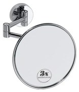 Specchio da trucco 14x14 cm argento