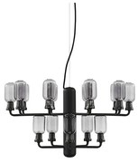 Normann Copenhagen - Amp Lampadario Piccolo Fumé/Nero Normann Copenhagen