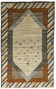 Gabbeh Tappeto persiano 250 x 150 Beige (Iran) Annodato A Mano