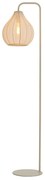Lampada da terra beige con paralume in tessuto (altezza 156,5 cm) Elati - Light & Living