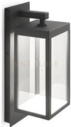 Ges771- applique esterna grigio antracite a led 4000k 650lm 13w ip5...