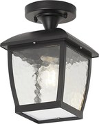 Plafoniera classica nera IP44 - Leuven
