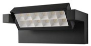 Applique Moderna Esterno Corner Alluminio Nero Led 18W