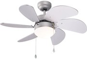 Ventilatore da soffitto Tenerife grigio , D. 76 cm INSPIRE
