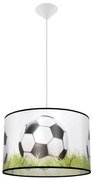 Sollux SL.1429 - Lampadario a sospensione per bambini FOOTBALL 1xE27/15W/230V diametro 40 cm
