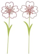 Set di 2 tappi per vasi Rose, altezza 31 cm - Ego Dekor