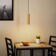 Nowodvorski Lighting Lampada a sospensione Eye, a 1 luce, ottone, altezza paralume 25 cm
