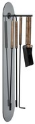 Blomus - Ashi Fireplace Tool Set Wall Mounted 5 pcs. Brown Blomus