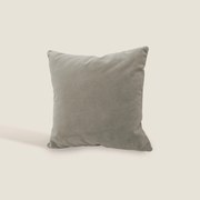 Luxury cuscino quadrato in velluto misto cotone disponibile in diversi colori marrone