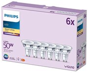 SET 6x Lampadina LED Philips GU10/4,6W/230V 2700K