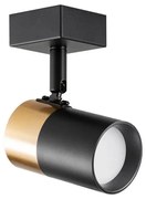 Zuma Line 2204BD-1-BK- Faretto da parete FORI 1xGU10/50W/230V nero/oro