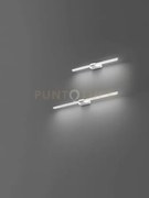 Line applique led 12w 840lm 3000k in metallo colore bianco e acrili...