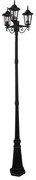Lampada da esterno 3xE27/20W/230V IP43 2,58 m nero