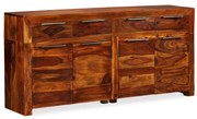 Credenza in legno massello di sheesham 160x35x75 cm