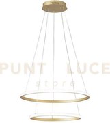 Lampadario a sospensione led axis oro 31w 3360lm cct 3000 4000 6500...