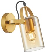 ITALUX WL-32453-1 GD+AMB -Faretto da parete NANESMA 1xE27/40W/230V rame