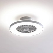 Lindby Smart LED ventilatore da soffitto Paavo, bianco, silenzioso, Tuya